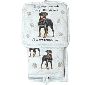 Oven Mitt Set Rottweiler 3 Piece Kitchen Set