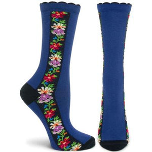 Nordic Stripe Sock- Navy