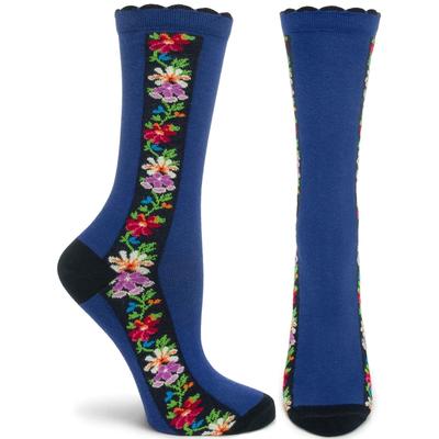 Nordic Stripe Sock- Navy