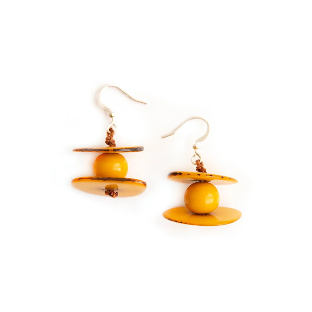 Earrings Carchi Yellow